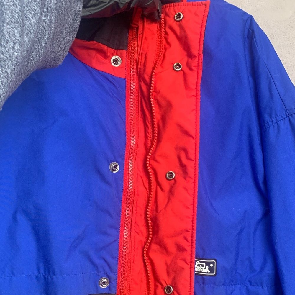 WOOLRICH | LARGE Men CASUAL LIGHTWEIGHT JACKET | COLOR BLOCK RED ROYAL BLUE 1604 - Picture 9 of 16
